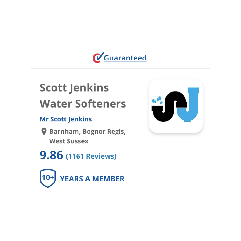Scott Jenkins Water Softeners are long standing Checkatrade-approved suppliers